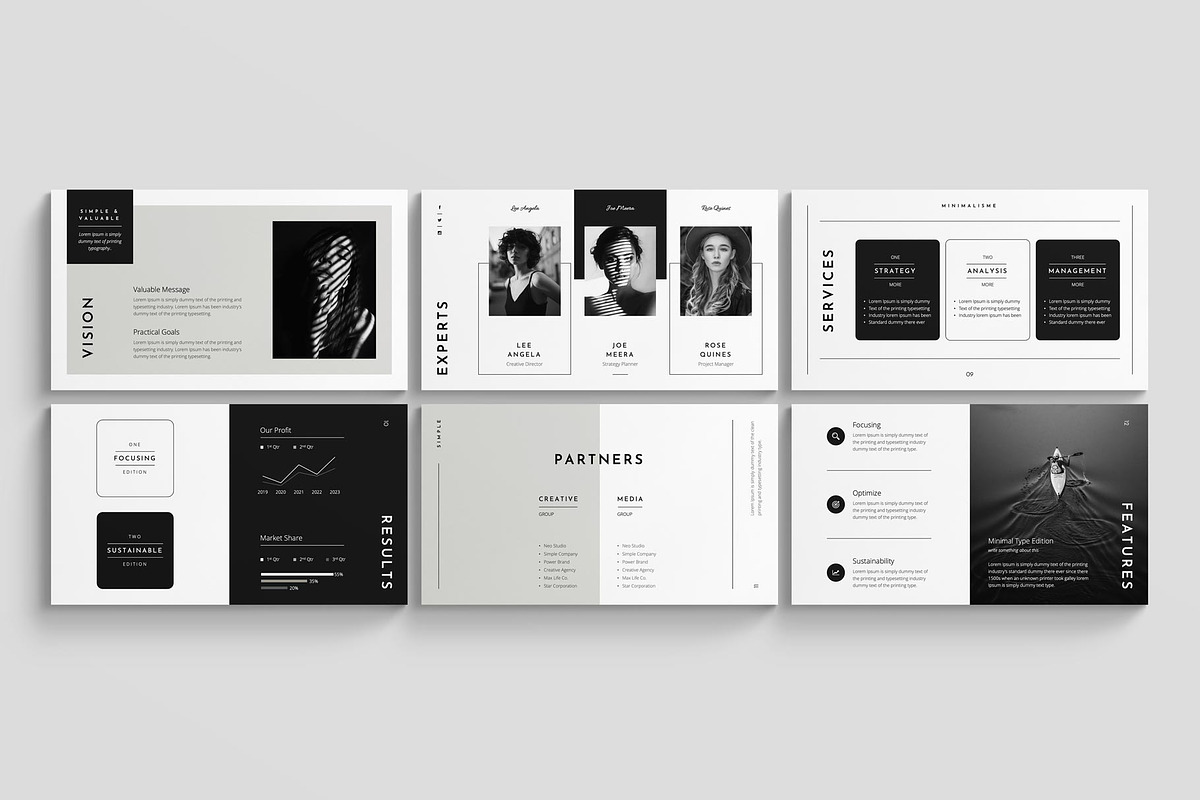 Strategy Presentation Template, a Presentation Template by E-Type (Photo 4 of 10)