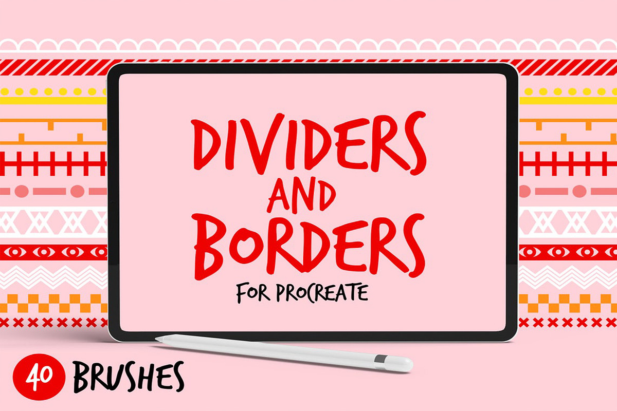 Procreate Brushes Dividers & Borders, a Brush Add-On by BrushBoy (Photo 1 of 3)