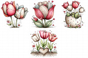 Whimsical Spring Umbrella Clipart, an Illustration by Daily.Designs (Thumbnail 7 of 8)
