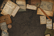 Dark Academia Junk Journal Paper, a Background Graphic by Printable Treasure (Thumbnail 4 of 4)