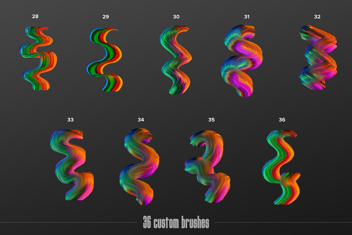 Painter—Multicolor Photoshop Brushes, a Brush Add-On by Chroma Supply (Photo 11 of 20)