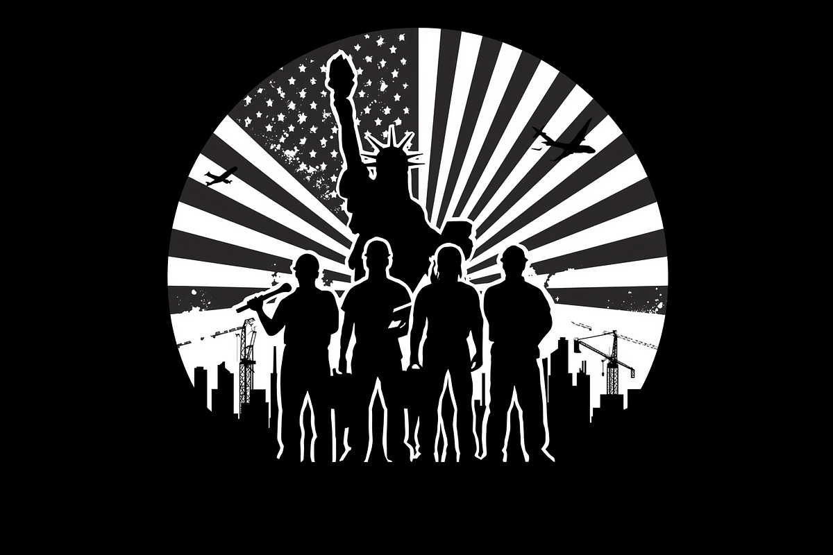 Nation Builder Silhouette Set, an Illustration by yasushie (Photo 17 of 20)