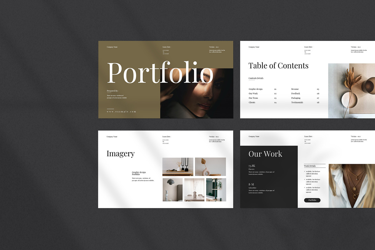 Portfolio Presentation Template preview 3