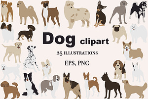Abstract Dog clipart