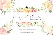 Watercolor Floral Set - Charming, an Illustration by Pixavics (Thumbnail 1 of 9)