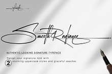 Smooth Radiance | Signature Font