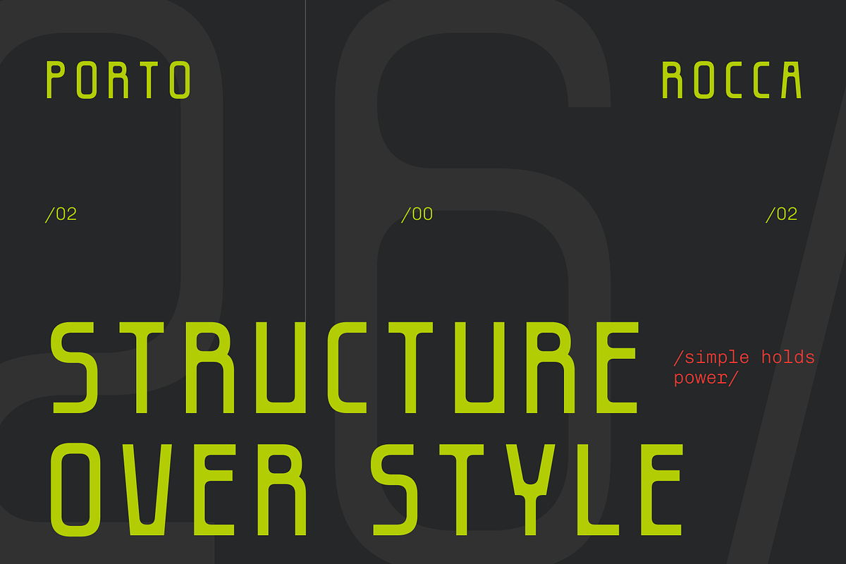 Porto Rocca Typeface, a Sans Serif Font by CuratedType Studio (Photo 4 of 10)