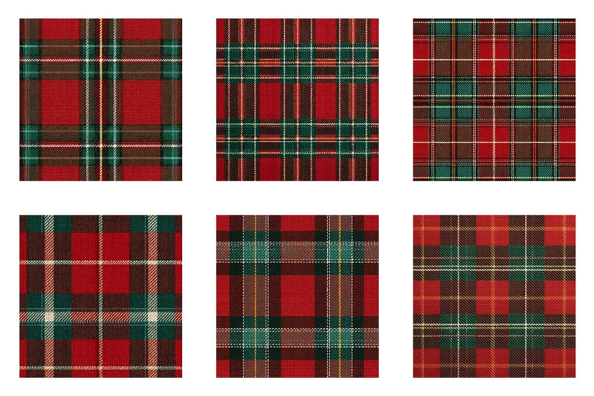 Seamless Christmas Plaid Digital Pap, an Illustration by CreationArt (Photo 5 of 5)