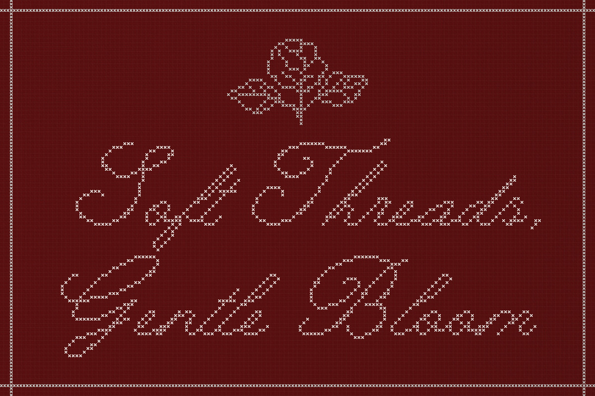 Fine Stitch Embroidered Script Font, a Script Font by AnMark (Photo 6 of 13)
