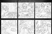 Cozy Fall Coloring Pages Bundle, a Brochure Template by LA Design (Thumbnail 2 of 10)