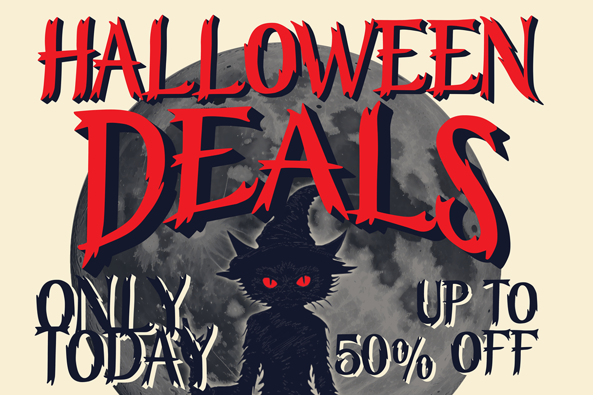 VOODZ – Halloween Typeface, a Font by Arendxstudio (Photo 6 of 10)