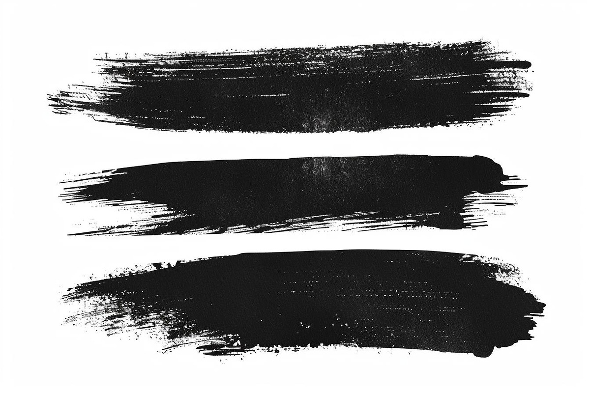 Grunge Paint Brush Stroke Pack, an Illustration by hafijul (Photo 4 of 9)