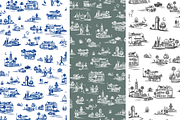 Charleston, SC Toile de Jouy Pattern, a Pattern Graphic by Hughes Studio (Thumbnail 8 of 8)