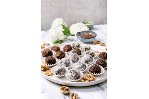 raw vegan balls Chocolate Truffles, a Food & Drink Photo by Natasha Breen