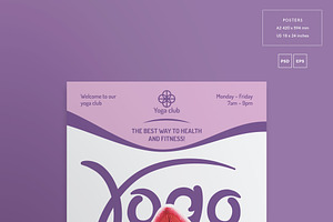 Posters Yoga Fitness Club