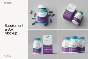 Supplement & Box Mockup