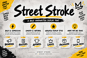 Street Stroke, a Handwritten Font by Wow Magic (Thumbnail 2 of 5)