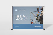 Roll Up Banner Mockup, a Business Card Template by kebunmockup (Thumbnail 2 of 5)