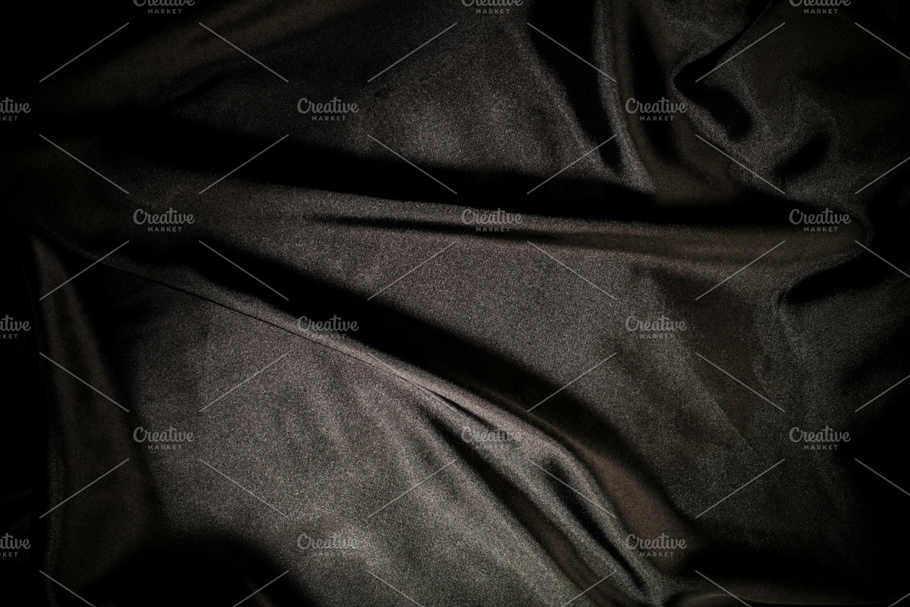 Shiny black satin fabric featuring background, fabric, and black, an Abstract Photo by Deyan Georgiev