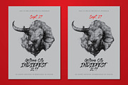 Hand Drawn Buffalo Lion Flyer, a Flyer Template by ashenterprise (Thumbnail 2 of 3)