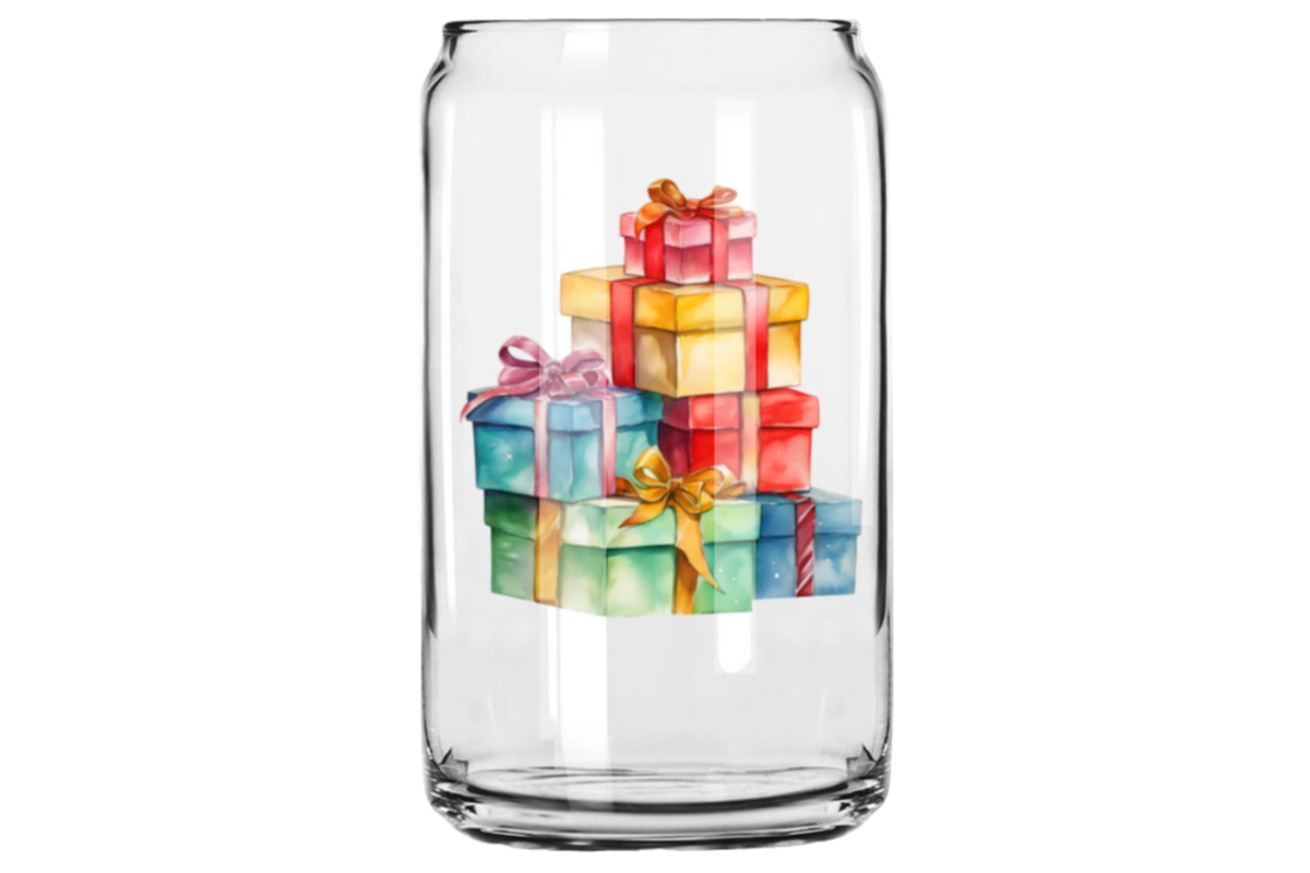 Gift Boxes Watercolor Clipart, a Decorative Illustration by LekoArt (Photo 8 of 10)
