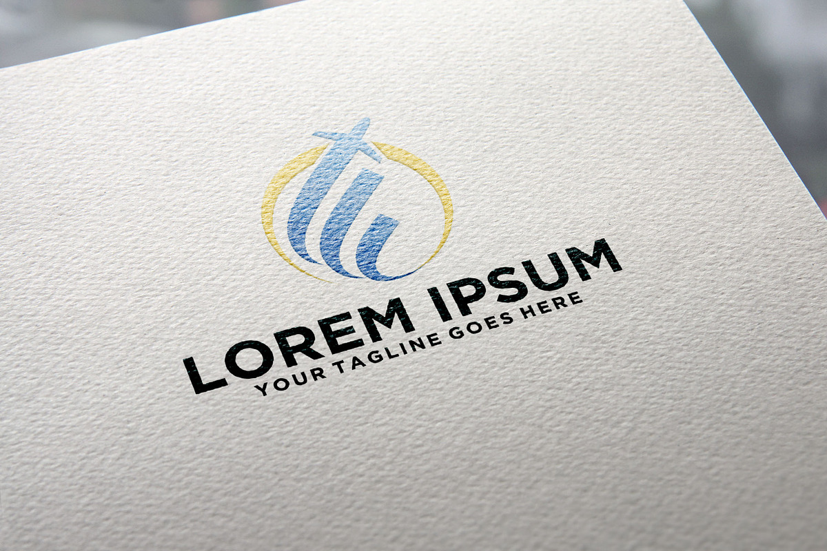 Travel Agency holiday letter E or F, a Branding & Logo Template by REDVY CREATIVE