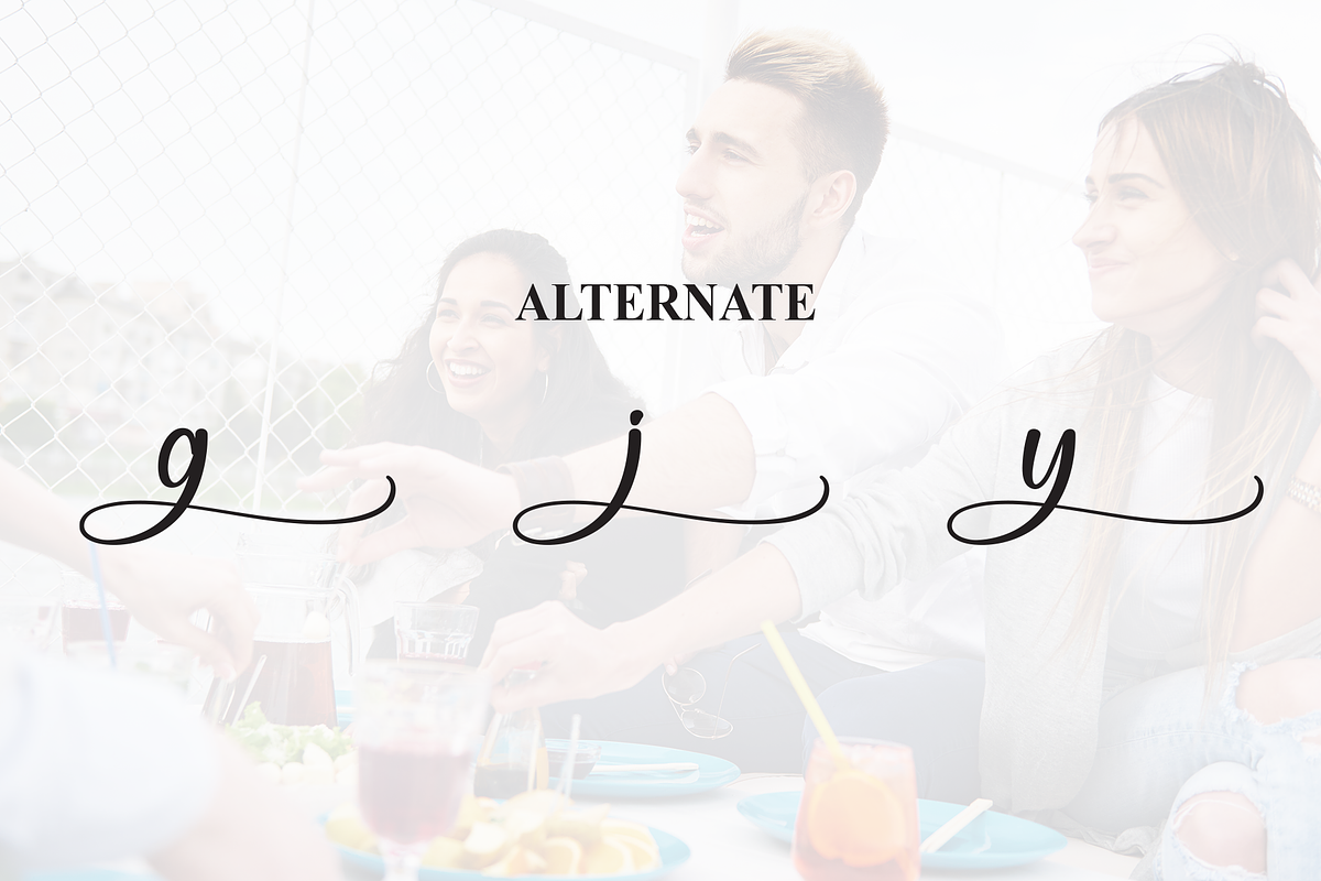 Hangout | Script Font, a Handwritten Font by Scratchones (Photo 8 of 9)