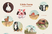 Little Farm Animals Clip Art, an Animal Illustration by whiteheartdesign (Thumbnail 16 of 18)