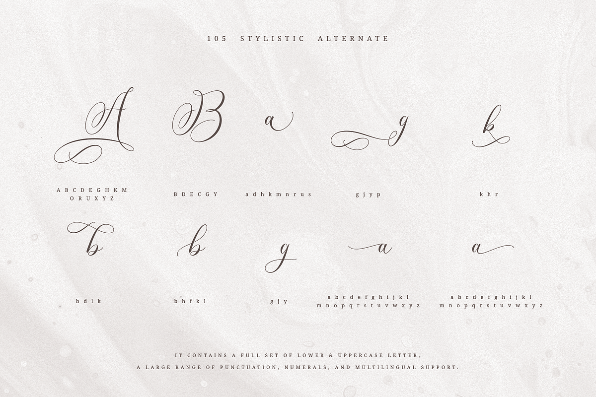 Sunchery Script With Free Extras, a Script Font by sizimon (Photo 12 of 15)