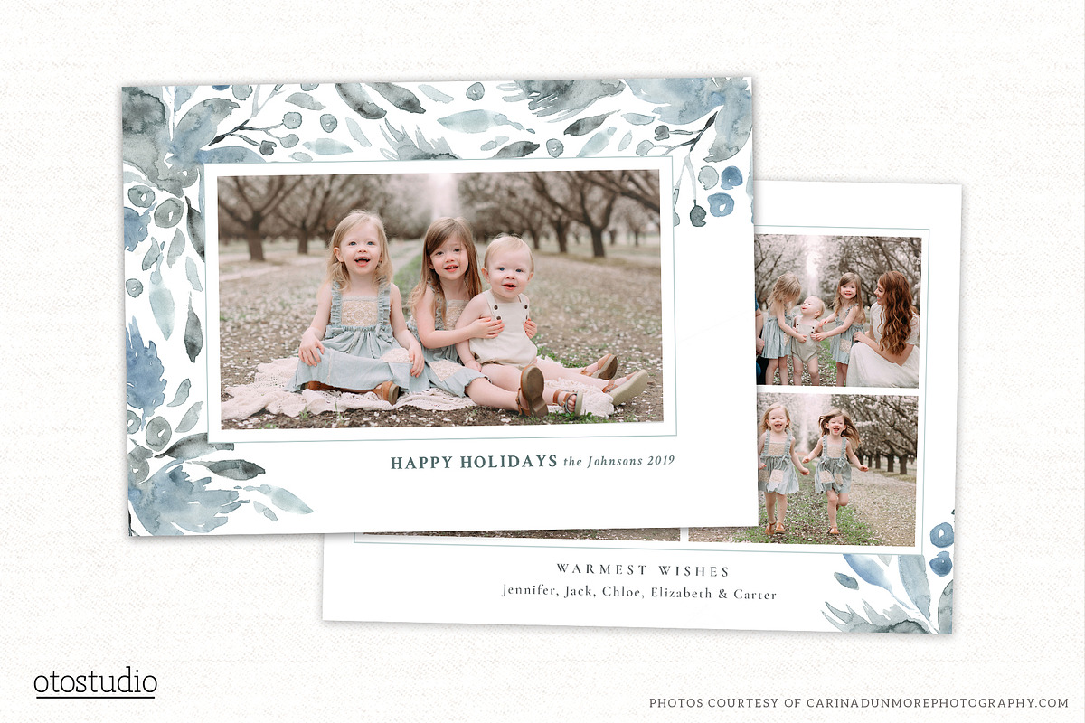 Christmas Card Template CC307, a Card Template by OtoStudio (Photo 1 of 2)