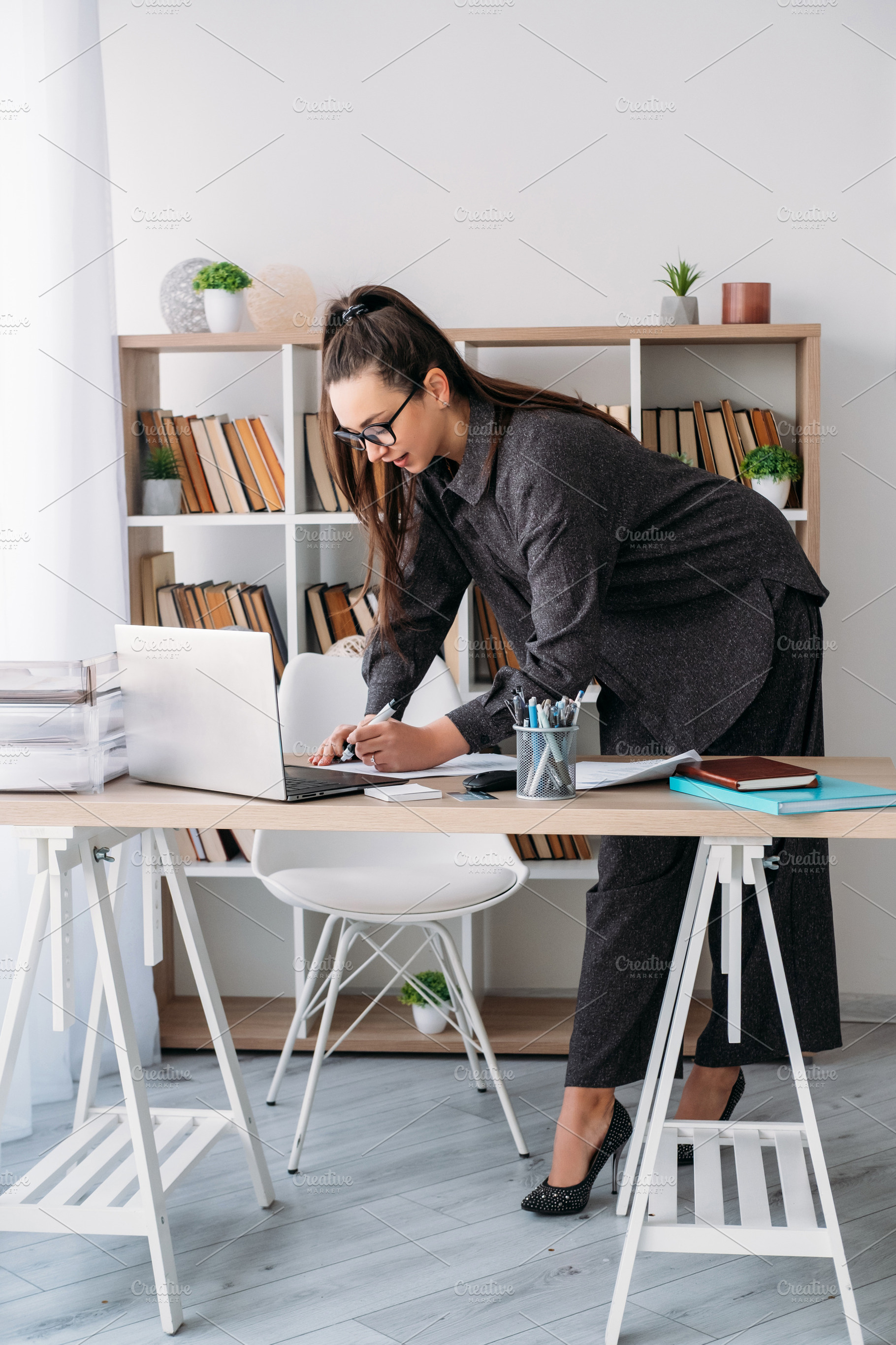 Business routine office lifestyle manager laptop, a Person Photo by Photo Drive Studio