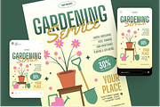 Gardening Service Flyer Set, a Flyer Template by Annora Studio (Thumbnail 2 of 6)