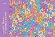 Isometric Shapes / Vector Background, a Background Graphic by dvtchk (Thumbnail 14 of 16)