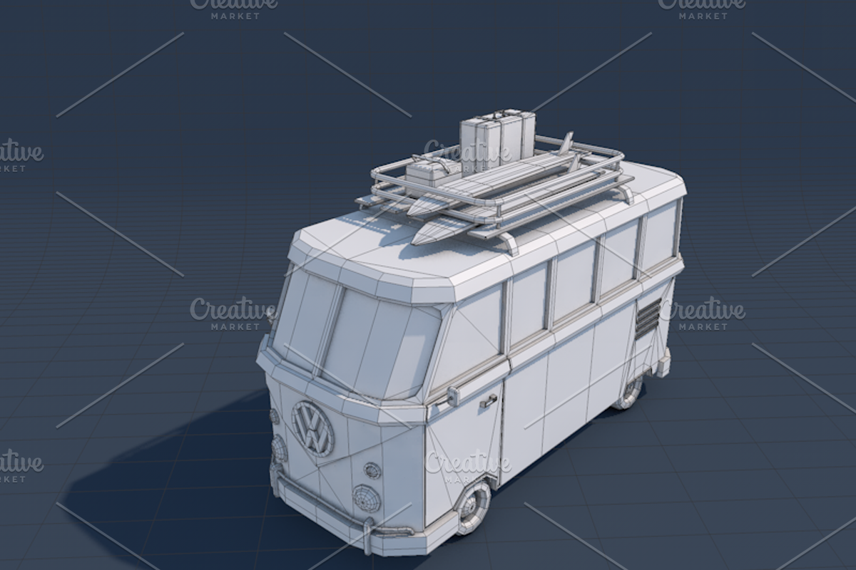 Ultimate Low Poly City Cars Pack, a Cars & Vehicle 3D Model by CreativeeArt (Photo 54 of 54)