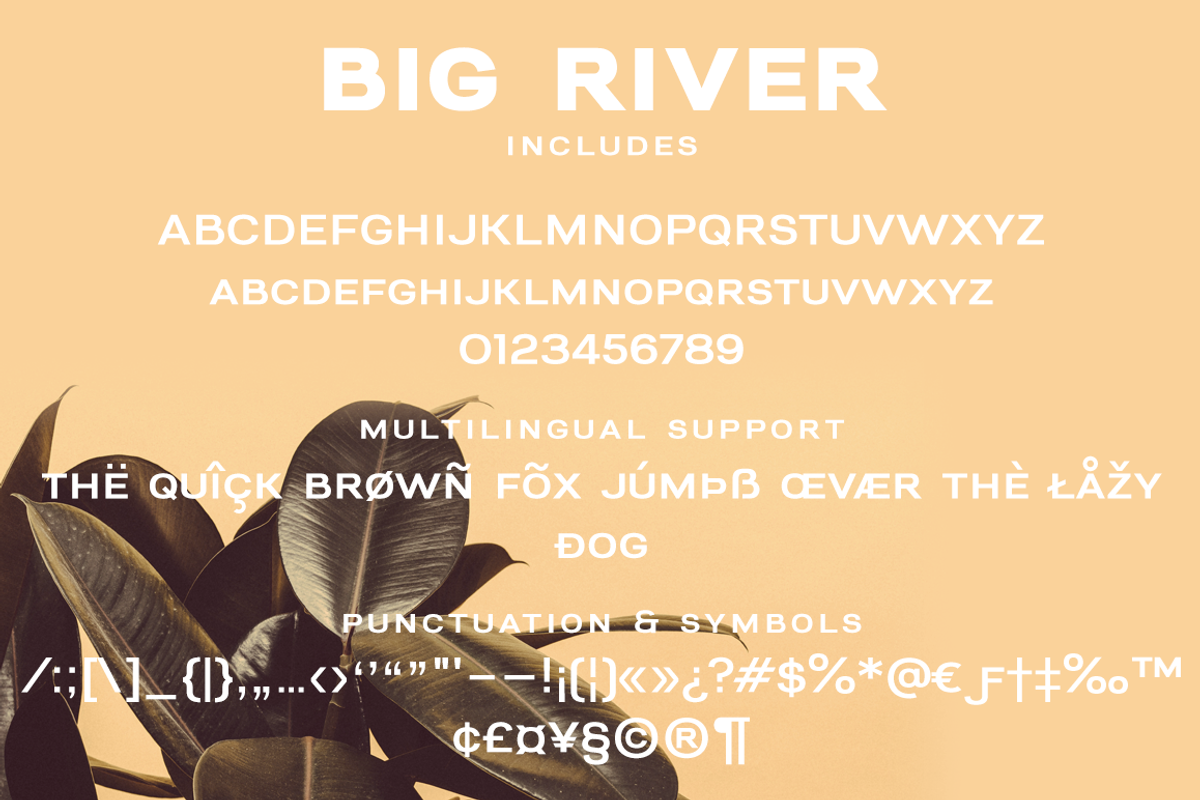Big River sans and script font duo preview 2