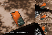 iPhone 16 Mockups Collection, an iPhone Mockup by Aquarianz Studio (Thumbnail 1 of 4)