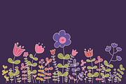 Bee and flowers, an Illustration by BerryCaty (Thumbnail 5 of 14)
