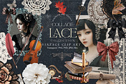 LACE COLLAGE ELEGANT KIT, a Design Template by Alisa Mikibith Art (Thumbnail 1 of 11)