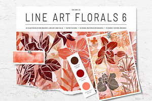 Floral Procreate Stamp Brushes 6