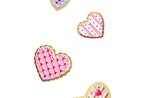 Valentines day cookie background, a Holiday Photo by BOOCYS