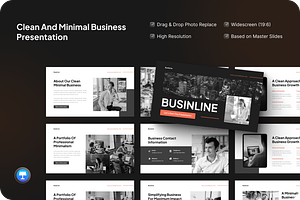 Clean And Minimal Business Keynote, a Presentation Template by SquidPixey