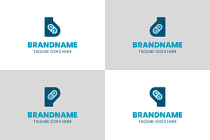 Letter B D P Q Pill Capsule Logo, a Branding & Logo Template by Pray Art Design Studio