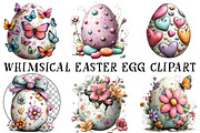 Whimsical Easter Egg Clipart, an Illustration by OK Design (Thumbnail 2 of 6)