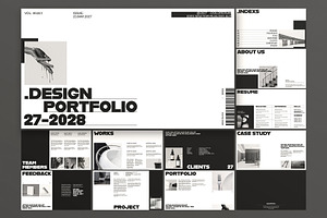 Design Portfolio Presentation, a Presentation Template by E-Type