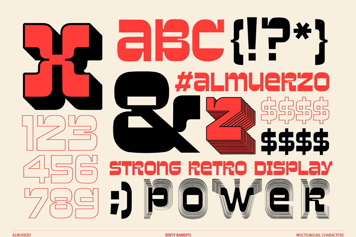 Almuerzo, a Slab Serif Font by Dirty Bandits Type (Photo 8 of 11)