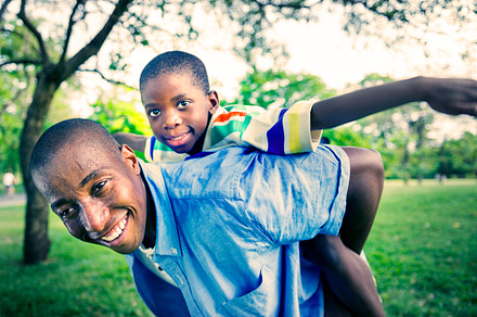 African family enjoying outdoors, a Photo by rawpixel