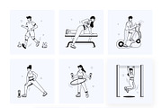 Gym and Fitness Mini Illustrations, a Person Illustration by Vectors Market (Thumbnail 11 of 11)