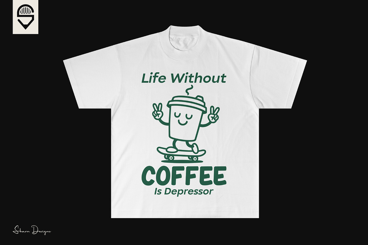 Funny Coffee Cup Skateboarder Design, a Graphic by shaondesigns (Photo 2 of 4)