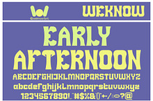 Early Afternoon font