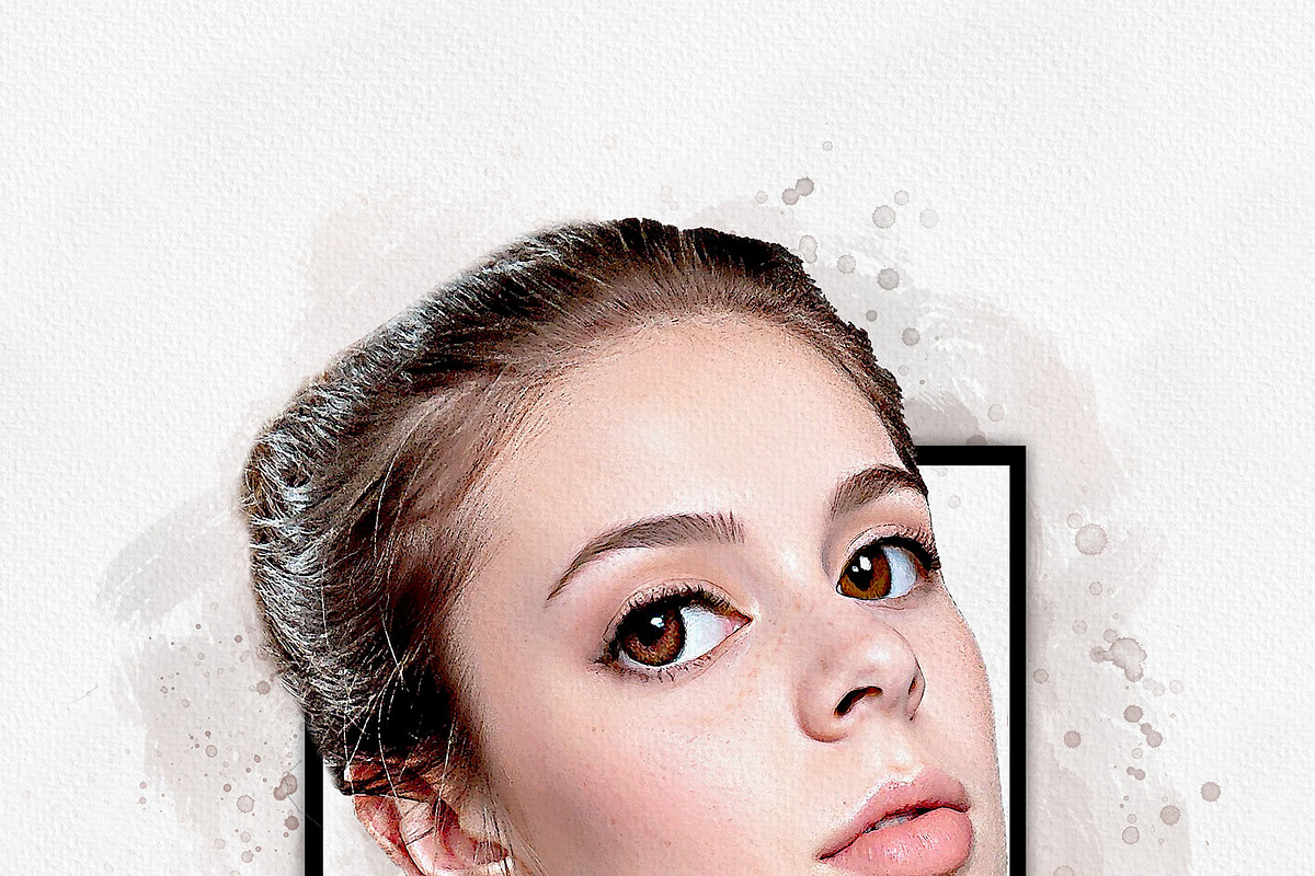 Watercolor Cartoon Portrait Art, an Action Add-On by MRI STUDIO (Photo 23 of 24)